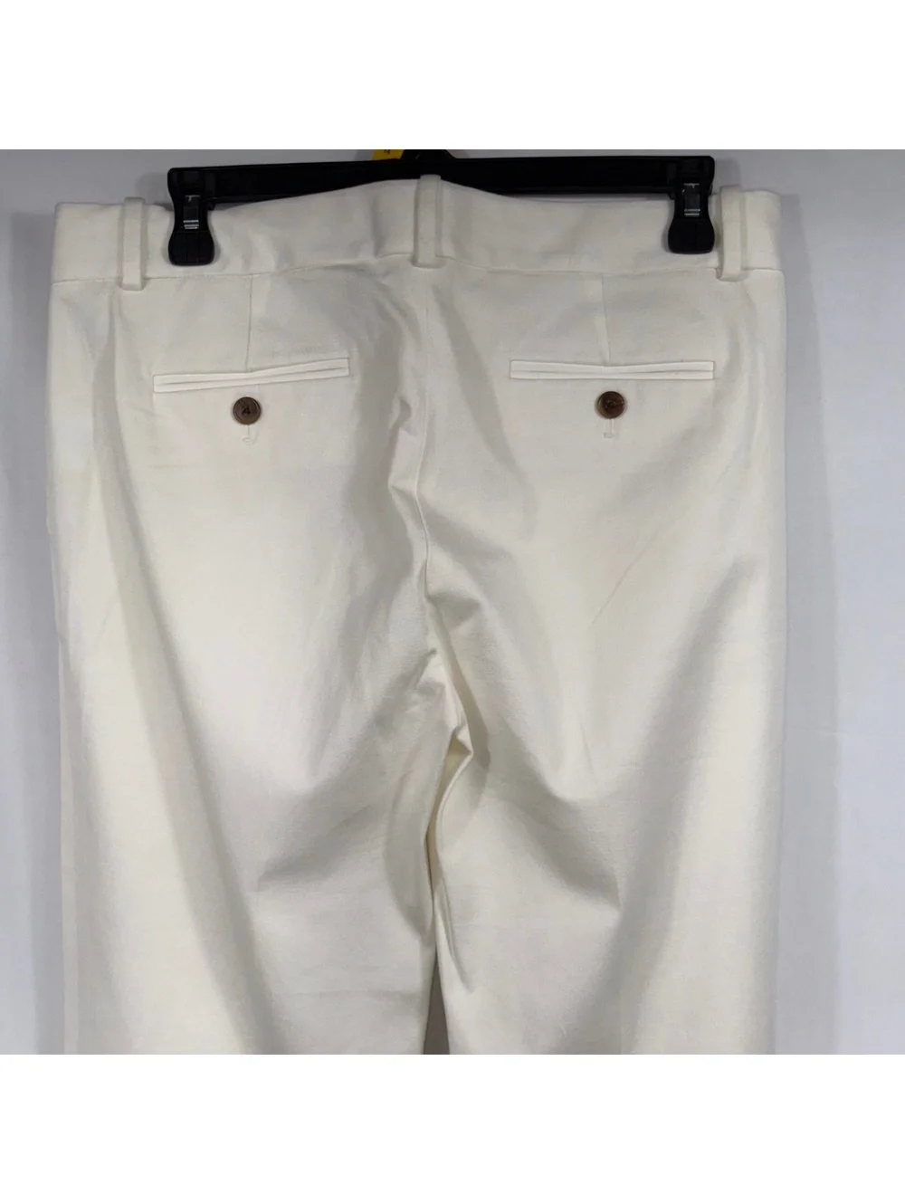 NWT J.Crew Factory Stretch Cotton White Straight Leg Pants Women’s Size 6T Tall